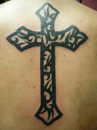 Tattoos - Tribal Cross - 86033